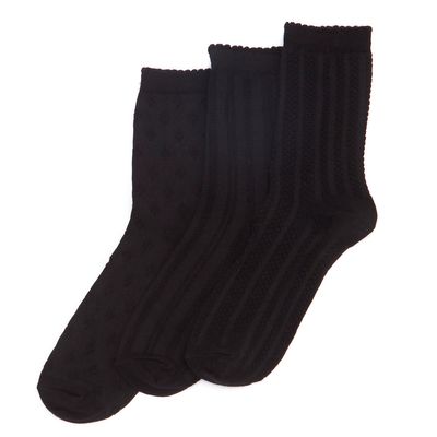 Cotton Trouser Socks - Pack Of 3